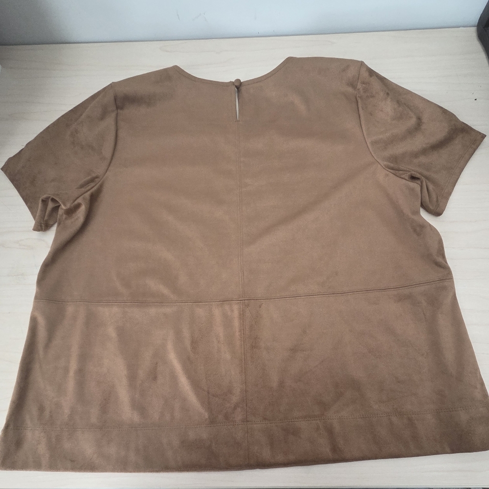 J. Jill WomensFaux Suede Top - Picture 3 of 5